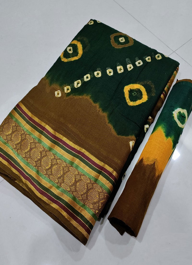 KGM Bandhani Printed Designer Non Catalog Sarees